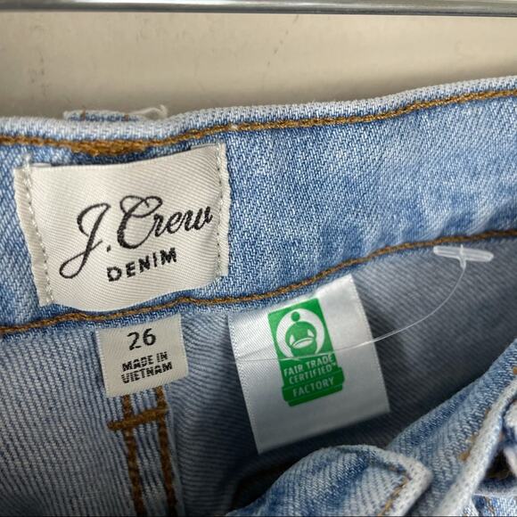 J. Crew Light Wash Slim Boyfriend Jeans Pants Bottoms Women's size 26 - Picture 7 of 10
